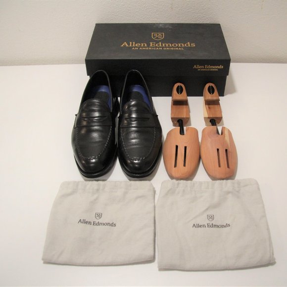 Allen Edmonds SFO Black Leather Slip-on Loafers main image 4